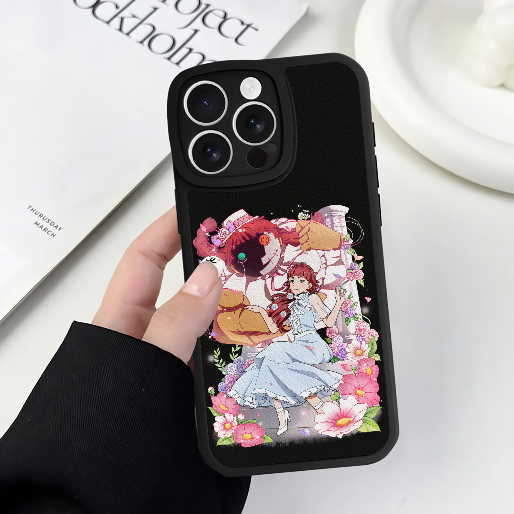 （画像用） 文豪ストレイドッグス Bungo Stray Dogs 【iPhone 16シリーズ対応】シリコンスマホケース（レザー調） 材質：シリコン